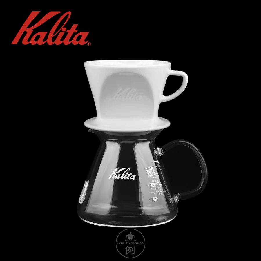 Bộ lọc cà phê gốm hình quạt HASAMI của Nhật Bản, màu trắng, dùng cho pha cà phê kiểu pour-over, mã 101/102