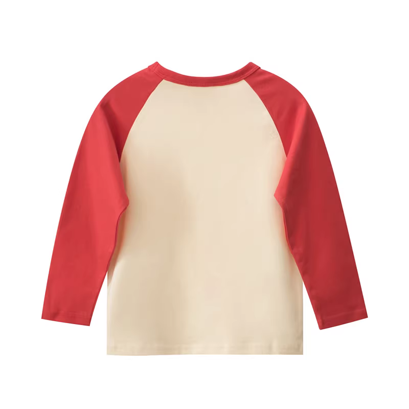 Áo thun dài tay bé gái, kiểu xuân thu, mẫu mới 2025, áo lót cotton mỏng cho trẻ em, quần áo bé gái, áo cổ tròn.