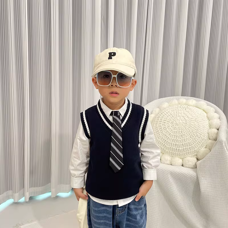 [Giảm giá thanh lý] Áo len dệt kim trẻ em Áo chui đầu mùa xuân/đông 2025, số lượng có hạn, khi còn hàng