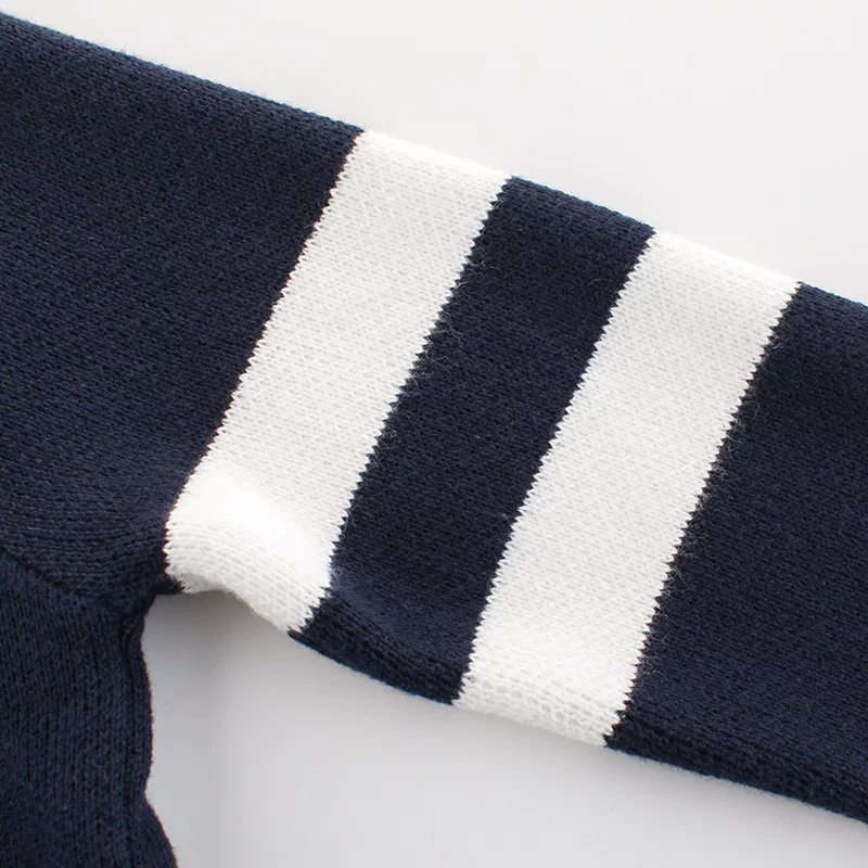 Áo khoác trẻ em thời trang xuân thu 2025 kiểu Hàn Quốc, áo len bé trai chất liệu cotton nguyên chất, áo khoác có khóa kéo, áo len bé sơ sinh