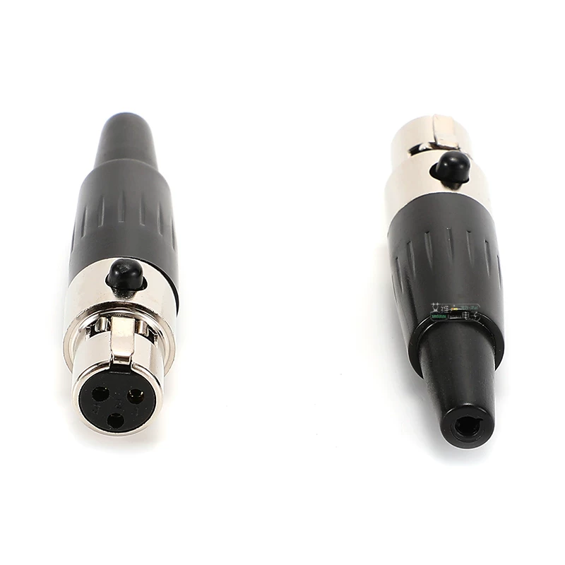 Miễn phí vận chuyển mini XLR đầu nối nam và nữ không dây cáp micro thắt lưng gói nhỏ ong biểu diễn sân khấu