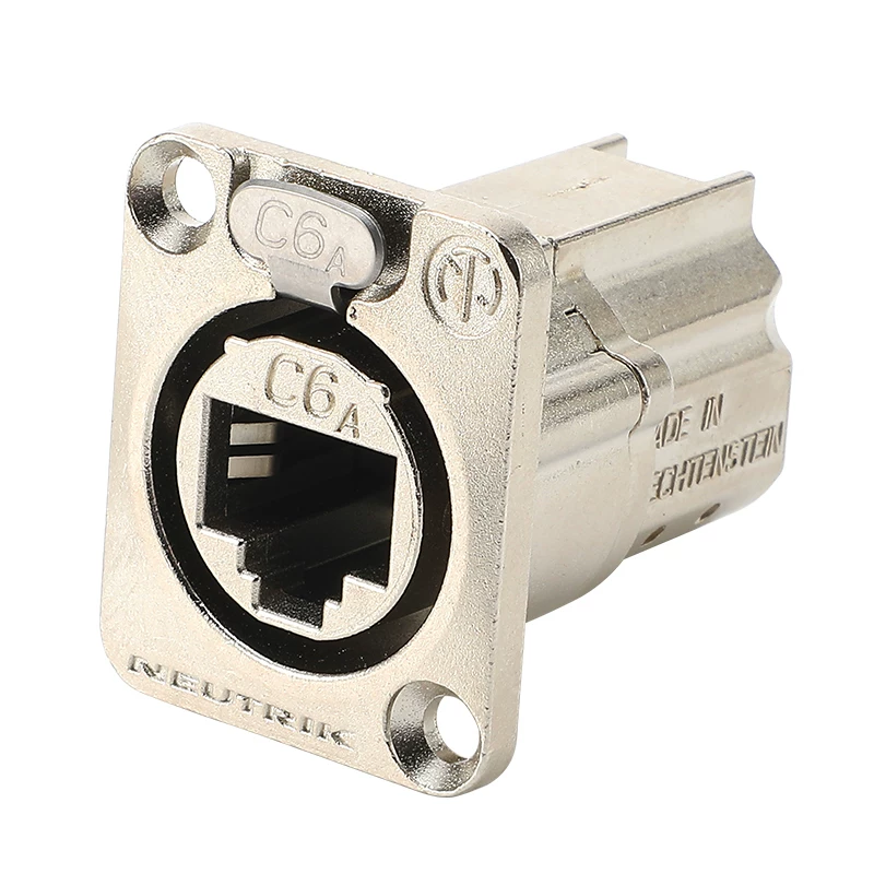 NEUTRIK NE8FDX-P6 Dữ liệu mạng loại 6A truyền trực tiếp âm thanh ổ cắm bảng điều khiển loại D CAT6A