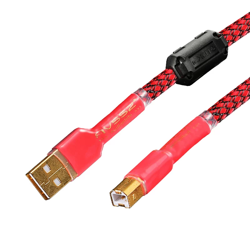 Jianaimi HIFI audiophile âm thanh cáp USB card âm thanh âm thanh DAC giải mã 2.0 máy in cáp kết nối dữ liệu