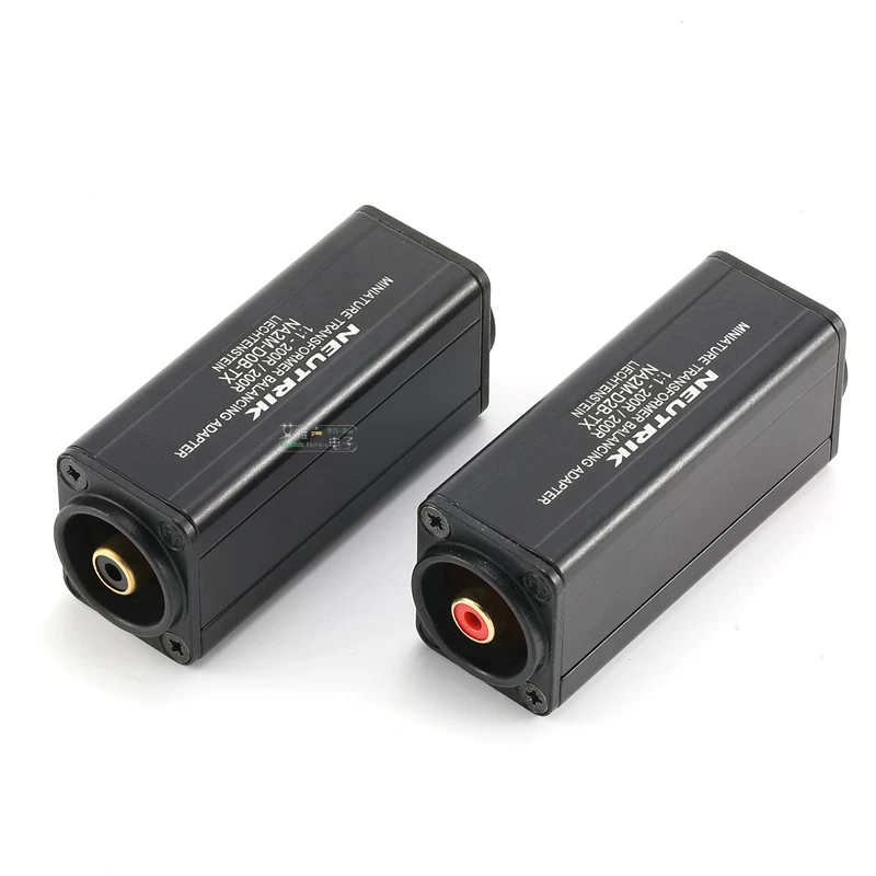 Máy biến áp cách ly âm thanh NEUTRIK NA2M-D2B-TX XLR nam sang RCA sen giảm tiếng ồn 0