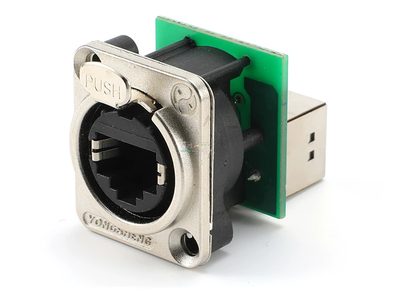 YS551 Yongsheng NEUTRIK Mạng loại 5 RJ45 ổ cắm loại D kết nối thẳng cho các bảng điều khiển màn hình lớn sử dụng NE8FDP