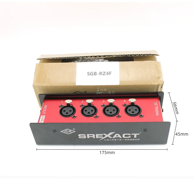 Hệ thống mở rộng cáp mạng Sunrise SREXACT 4 kênh, mở rộng tín hiệu cân bằng, chuyển đổi ánh sáng DMX kỹ thuật số