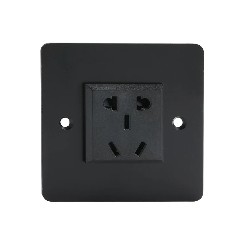 Ổ cắm điện tiêu chuẩn quốc gia AVSSZ năm lỗ bằng thép không gỉ dày hơn ổ cắm treo tường ngoài trời gắn trên bề mặt bảng điều khiển sạc USB gia dụng 86