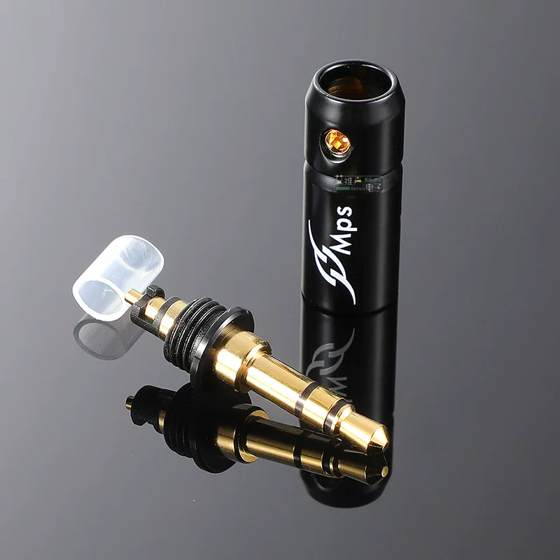 Miễn phí vận chuyển Đài Loan MPS cao cấp audiophile đồng thau mạ vàng 3.5mm tai nghe cáp ghi âm Eagle-6b kết nối âm thanh kép