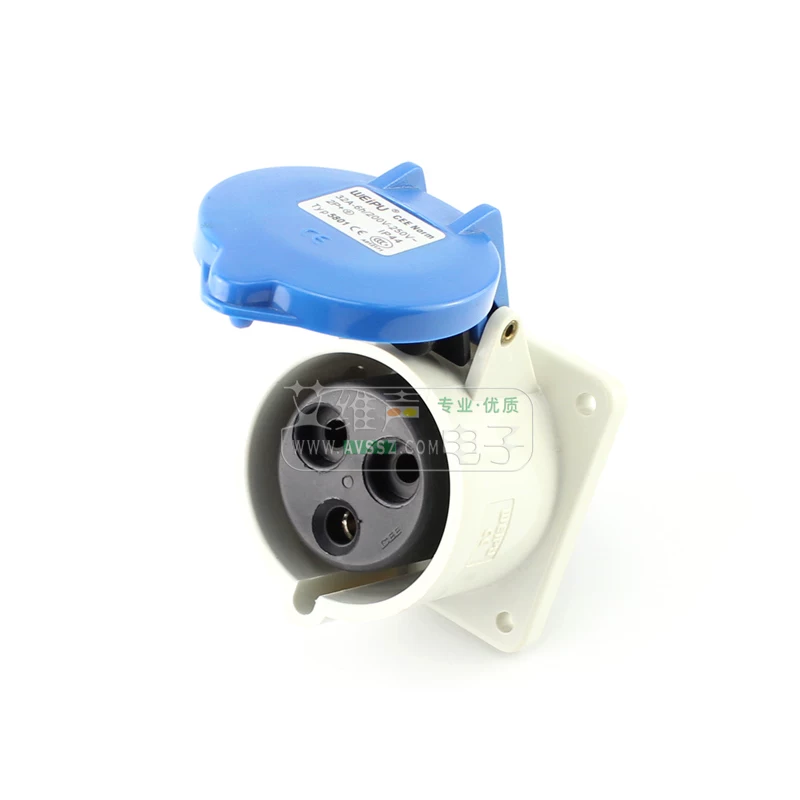 Ổ cắm công nghiệp WEIPU chính hãng TYP5801 đầu nối công nghiệp ổ cắm hàng không 32A 3 lõi giấu kín chống nước