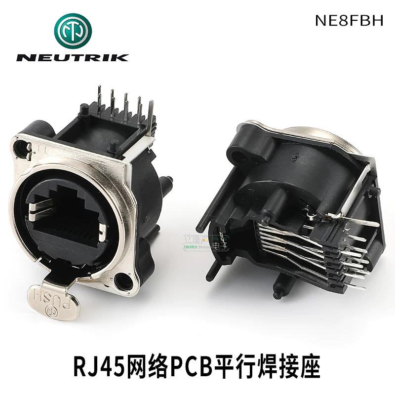 NEUTRIK NE8FBH dữ liệu ổ cắm mạng RJ45 lắp đặt ngang âm thanh video chiếu sáng