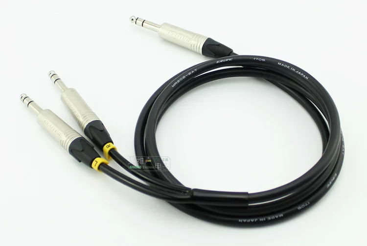 Cáp kênh đôi Canare Neutrik phích cắm ba lõi lớn NP3X cắm song song 6.35 kết nối dây điện 2