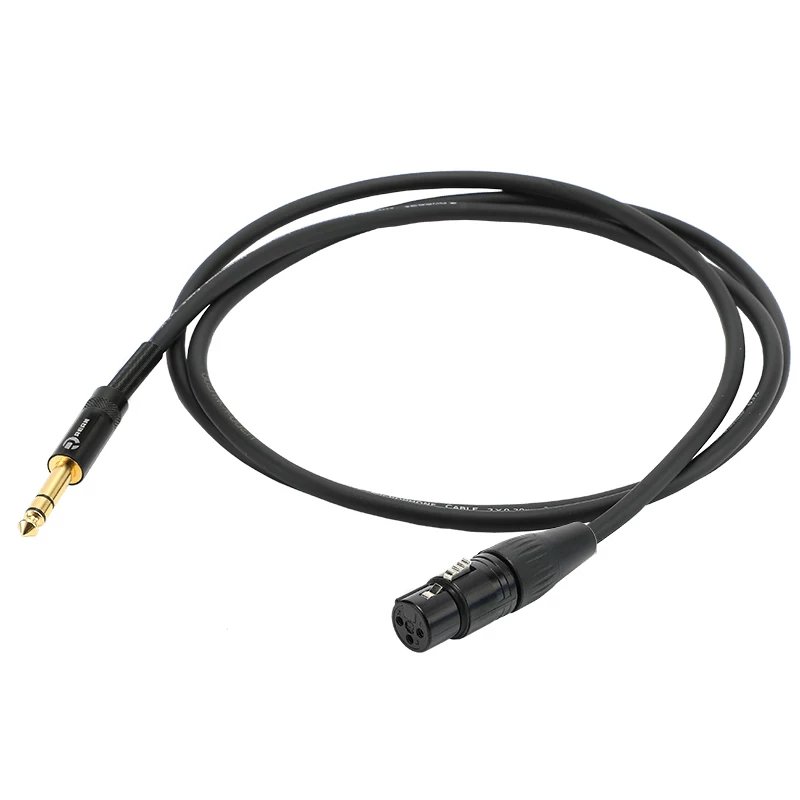 Cáp âm thanh thủ công chất lượng cao REAN, cáp audiophile, đầu nối Neutrik XLR cái sang cáp cân bằng 6.5mm