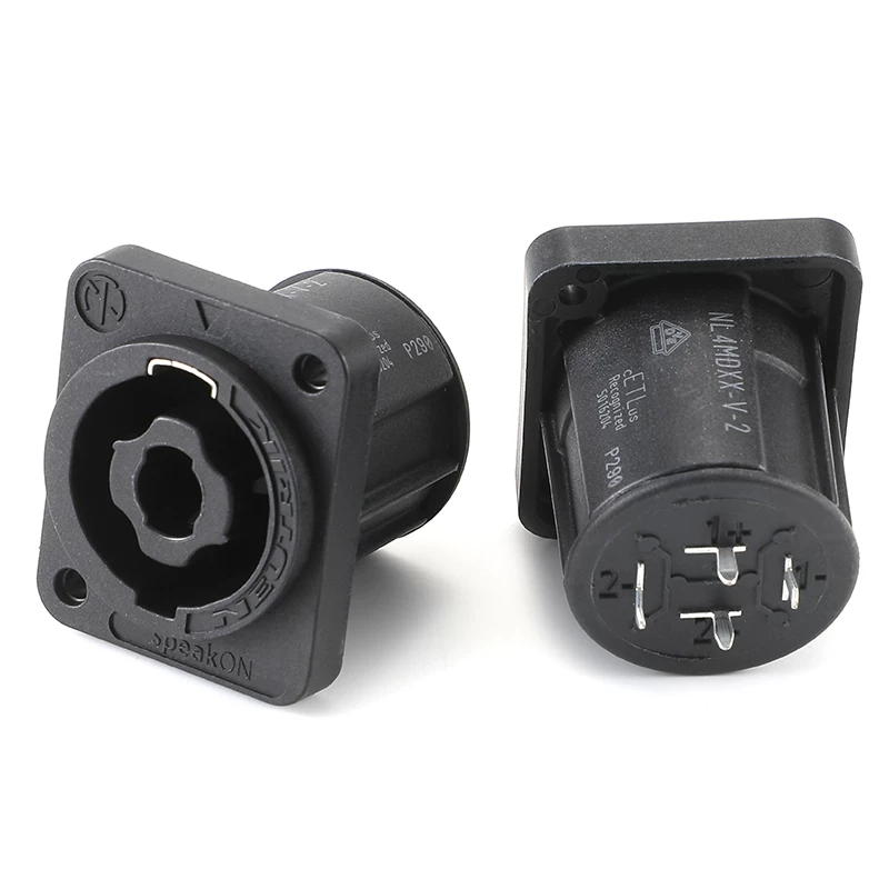 Bảng mạch kết nối cáp loa Neutrik bốn lõi NL4MDXX-V-2 gắn dọc cho bộ khuếch đại