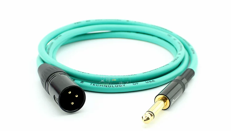 Cáp micro được bảo vệ Huamin Huazhen RVP1E 2x0.32 Đầu nối nam và nữ REAN XLR 6.35 hai lõi lớn