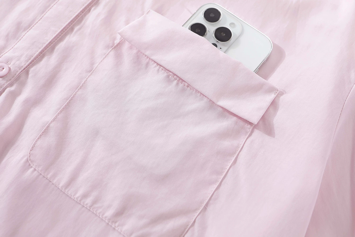 CuteGirl Dopamine Outfit Áo chống nắng màu hồng Áo sơ mi nữ mùa hè 2025 Áo sơ mi đa năng thông thường mới Áo khoác