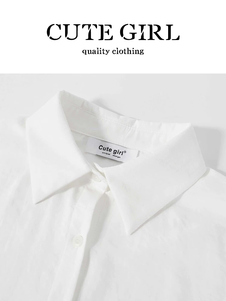 CuteGirl phong cách Hàn Quốc preppy thêu nơ áo vest dệt kim cardigan áo sơ mi trắng nhung hai mảnh