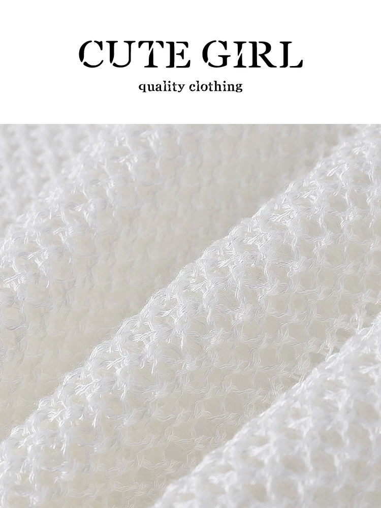 Bộ vest dệt kim cổ tròn khoét lỗ phong cách Hàn Quốc đơn giản, phối cùng áo gile và áo blouse hai mảnh dành cho nữ mùa hè