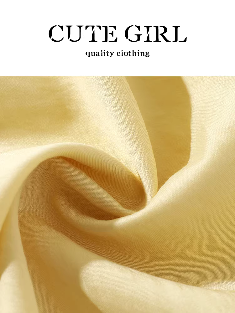 Áo chống nắng mỏng màu vàng phong cách Hàn Quốc dành cho nữ, bộ đồ hai mảnh mặc trong mùa hè có áo yếm sọc