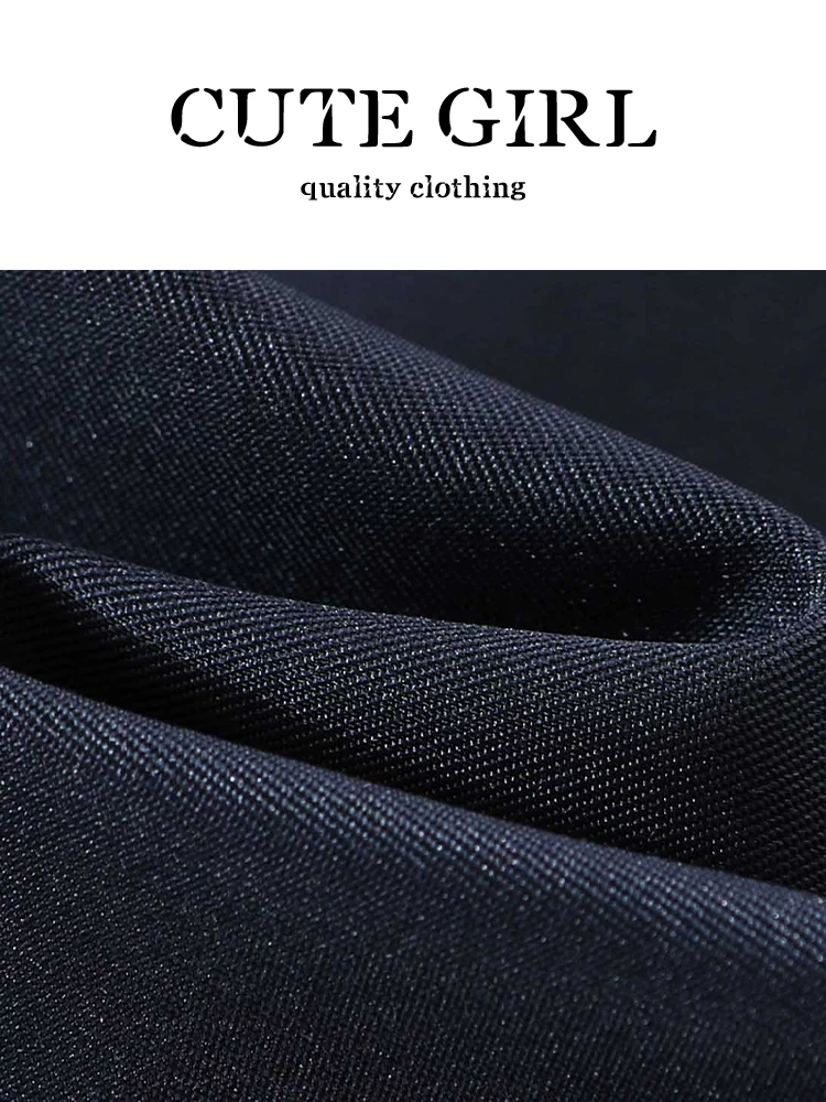 Áo khoác bóng chày thêu màu xanh kiểu Mỹ của CuteGirl dành cho nữ, mùa thu đông, phong cách preppy, áo khoác dáng rộng, giản dị, đa năng