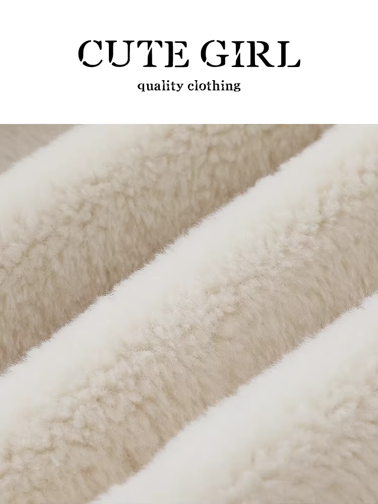 Áo khoác da lộn kiểu CuteGirl Melard dành cho nữ, mùa thu đông, áo khoác đa năng và tôn dáng