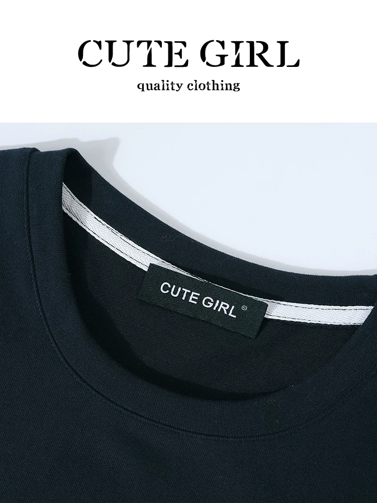CuteGirl đầu thu bộ đồ nhỏ xinh phong cách Hàn Quốc dành cho nữ áo vest dệt kim phối màu sọc cổ điển và áo sơ mi hai mảnh