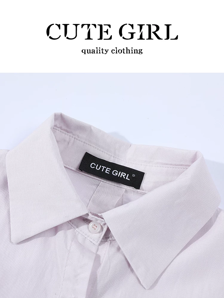 CuteGirl Áo chống nắng màu tím phong cách giản dị phong cách Hàn Quốc với áo hai dây Bộ đồ hai mảnh dành cho nữ vào mùa xuân