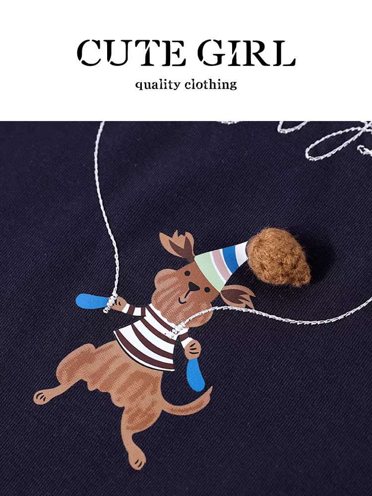 Áo thun ngắn tay in hình chó con dễ thương phong cách Hàn Quốc dành cho nữ, thiết kế mùa hè, áo đi làm độc đáo