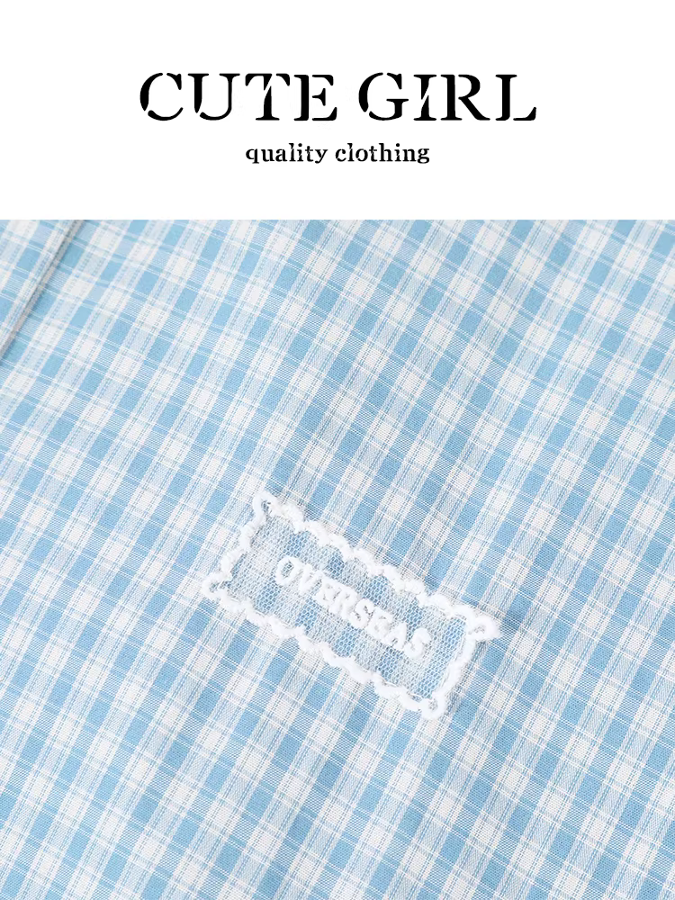 Áo sơ mi kẻ sọc phối ren giảm tuổi tác phong cách Hàn Quốc dễ thương dành cho nữ đầu xuân Áo kiểu độc đáo và siêu xinh