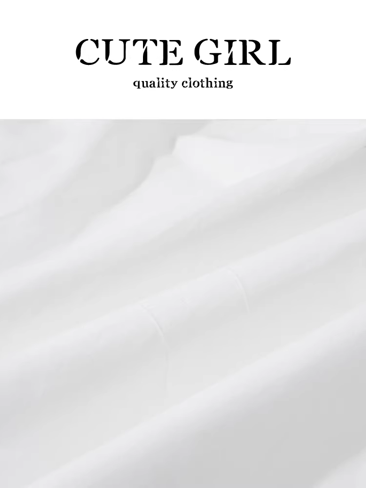 Váy eo thun màu trắng phong cách Hàn Quốc dành cho nữ, váy chữ A dáng suông đa năng, thanh lịch, eo cao, tôn dáng mùa thu