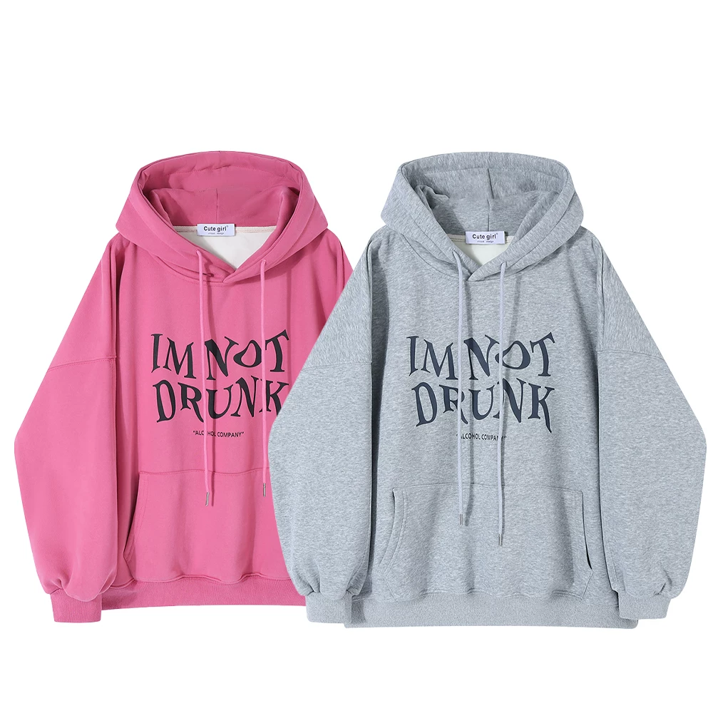 Áo nỉ có mũ trùm đầu lót lông cừu CuteGirl dành cho nữ, phong cách thu đông, thiết kế thời trang dopamine, áo khoác in chữ, phong cách phổ biến