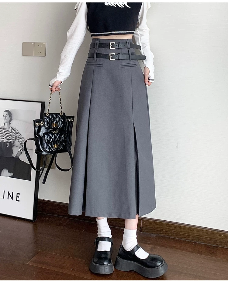 Váy liền thân xẻ tà cao cấp dành cho nữ, váy chữ A dài ngang hông mới mùa xuân hè 2023 dành cho người nhỏ nhắn.