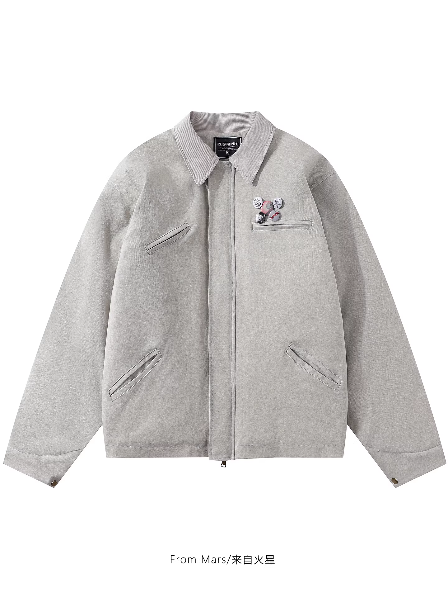 Từ sao Hỏa Mỗi chiếc áo khoác cotton ấm có khóa kéo lỏng lẻo hiện nay