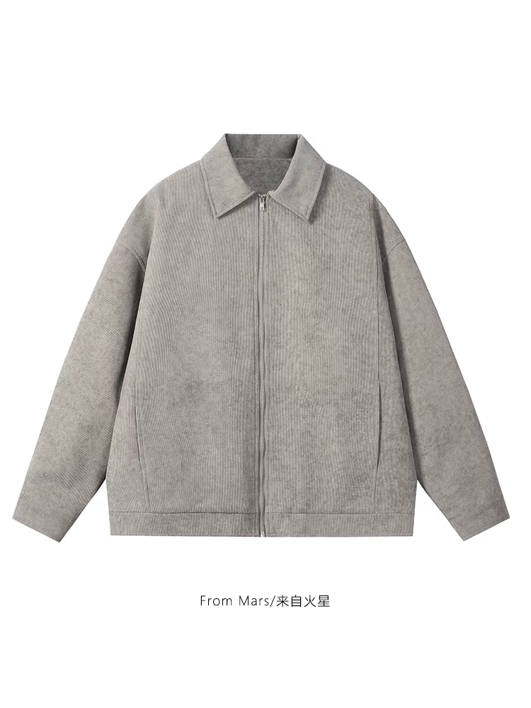 Từ sao Hỏa, áo khoác kiểu dáng cổ điển Hàn Quốc không thay đổi, màu trơn, unisex, phong cách độc đáo, rộng rãi, thoải mái