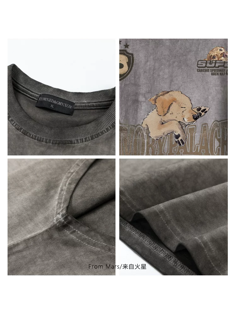 Từ Mars Golden Retriever Áo thể thao in họa tiết theo xu hướng quốc gia Unisex Áo thun không tay đa năng mùa hè rộng rãi