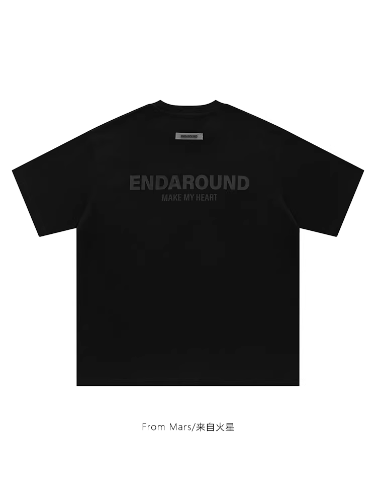 Từ sao Hỏa, luôn có điều gì đó thú vị. Áo thun ngắn tay in chữ phong cách Harajuku Nhật Bản, dáng rộng, unisex, đa năng, kiểu bf.