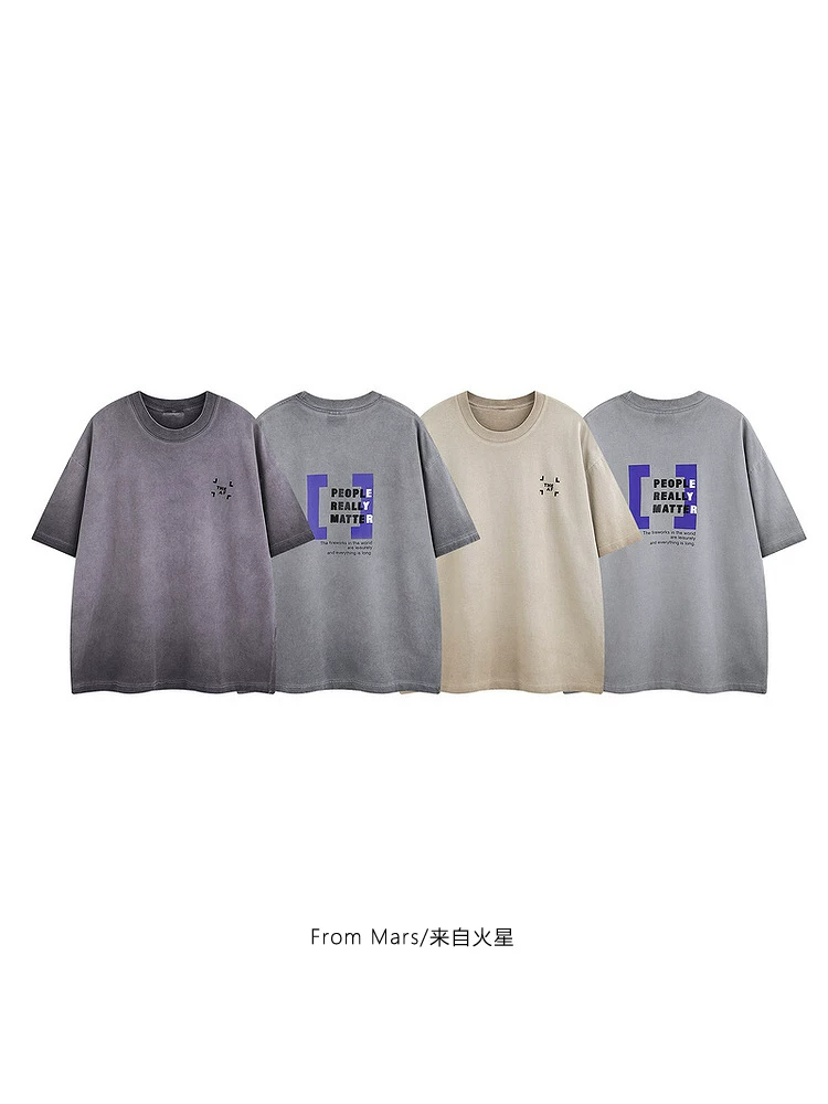 Từ sao Hỏa, hãy gặp gỡ chiếc áo thun ngắn tay in họa tiết tie-dye cổ điển, phong cách hip-hop, rộng rãi và đa năng dành cho mùa hè.