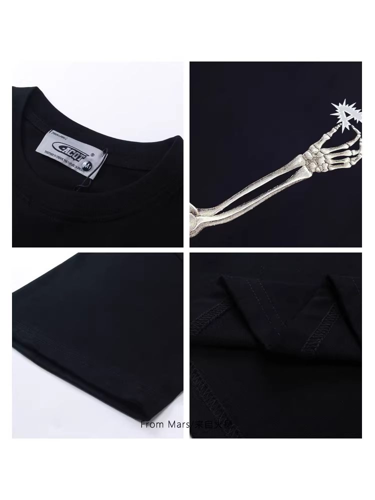 Từ sao Hỏa, hãy nỗ lực chụp những hình in sáng tạo về thời trang độc đáo, áo thun ngắn tay mới kiểu dáng rộng rãi, phong cách BF đa năng.