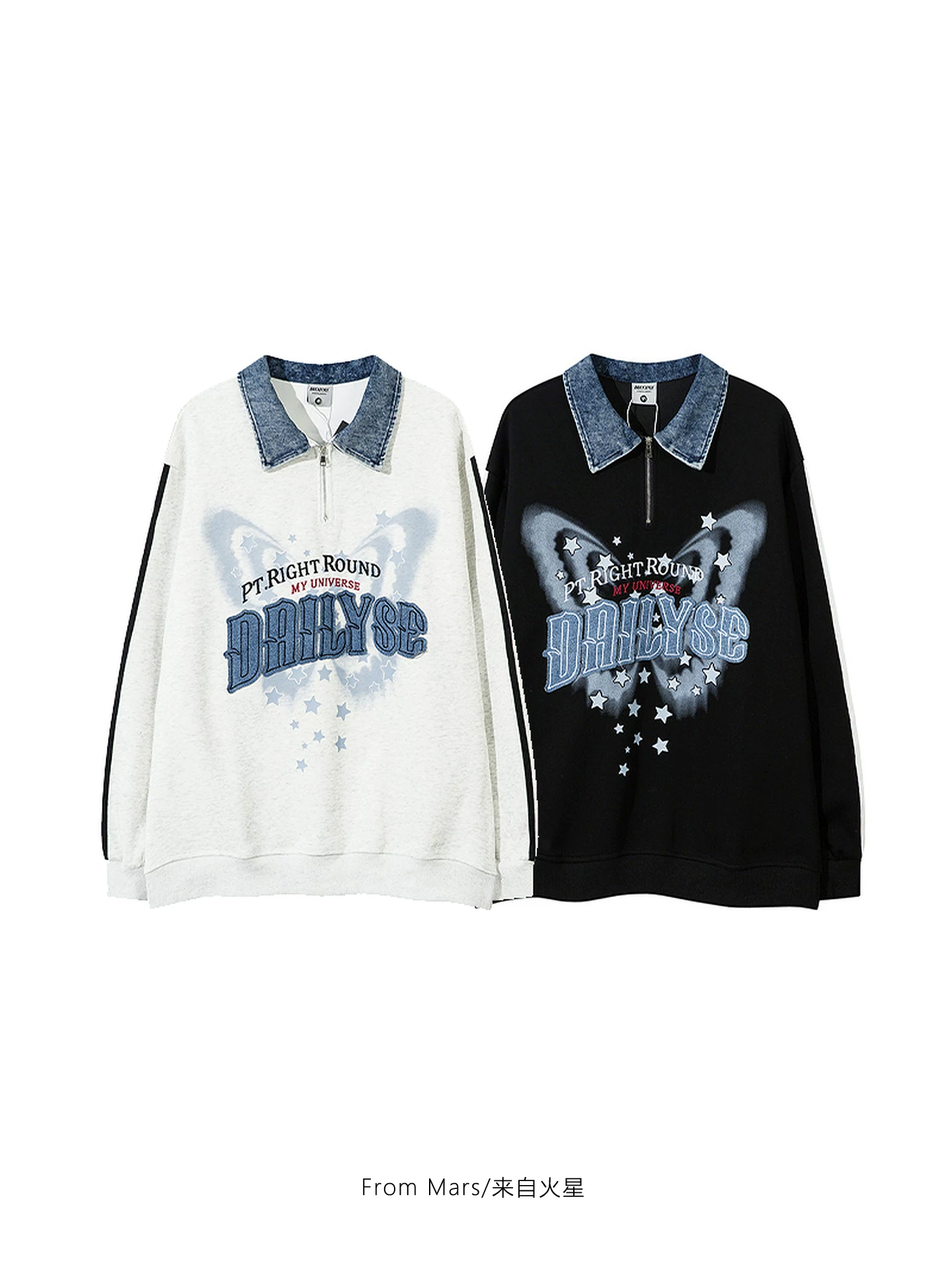 Áo hoodie dài tay From Mars Never Leave and Never Abandon