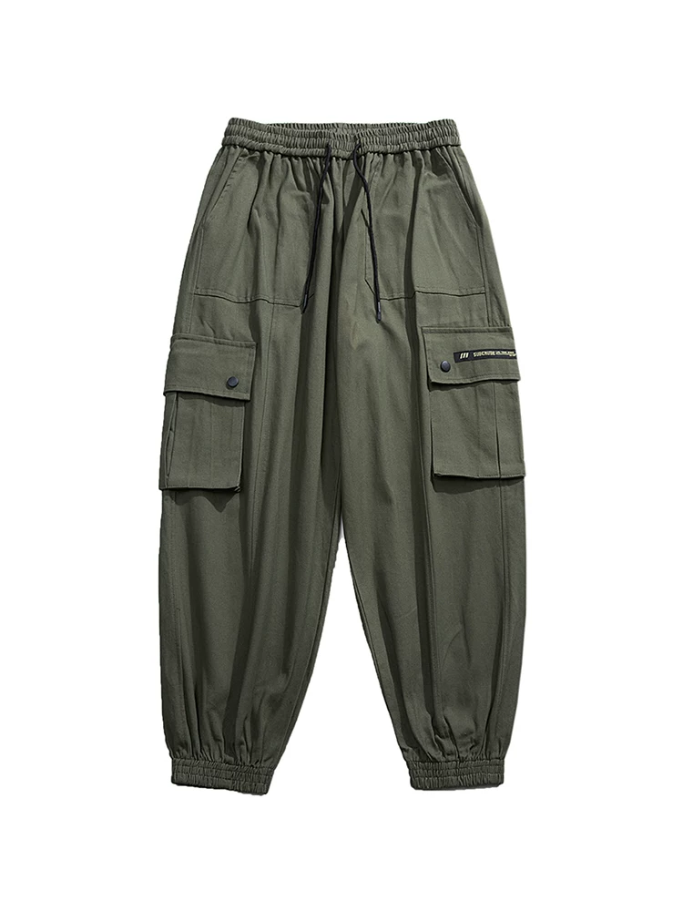Từ sao Hỏa Du hành vòng quanh thế giới Phong cách Mỹ Quần jogger thương hiệu hợp thời trang Màu trơn Quần cargo đa năng dáng rộng thoải mái