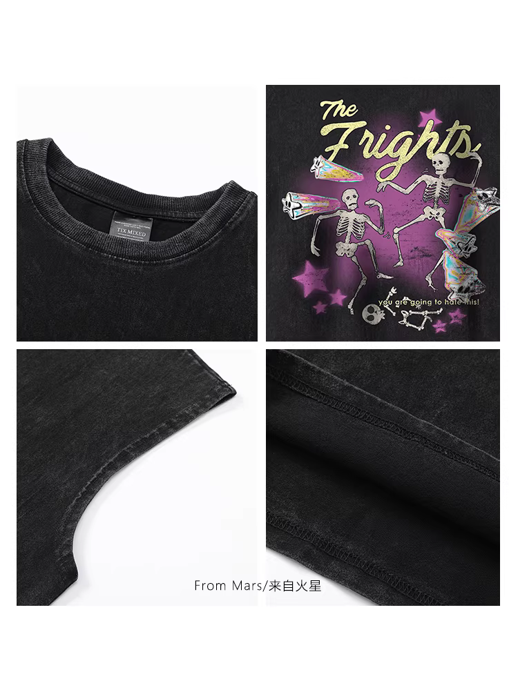 Từ sao Hỏa, tôi không buồn ngủ, tôi sẽ không ngủ Áo vest không tay kiểu cổ điển đường phố Âu Mỹ kiểu dáng thời trang thương hiệu thời thượng áo kiểu rộng rãi