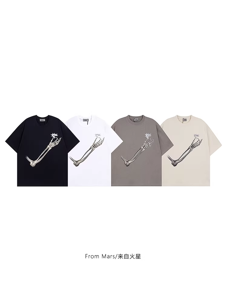 Từ sao Hỏa, hãy nỗ lực chụp những hình in sáng tạo về thời trang độc đáo, áo thun ngắn tay mới kiểu dáng rộng rãi, phong cách BF đa năng.