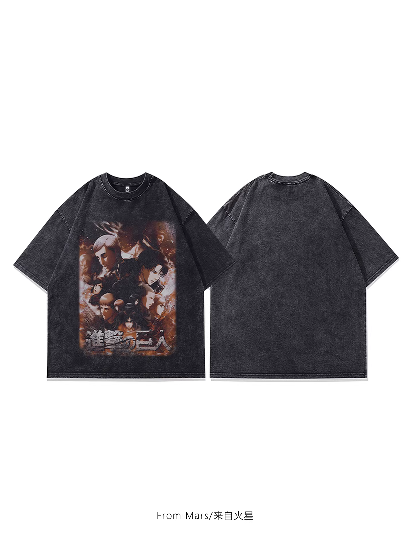 Từ Sao Hỏa Anime Hiệp Sĩ Mùa Hè Áo Thun Nữ Tay Ngắn Cổ Tròn Unisex Mỹ Retro Thường Ngày Nhảy Đường Phố Cao Cấp Hợp Thời Trang Thương Hiệu