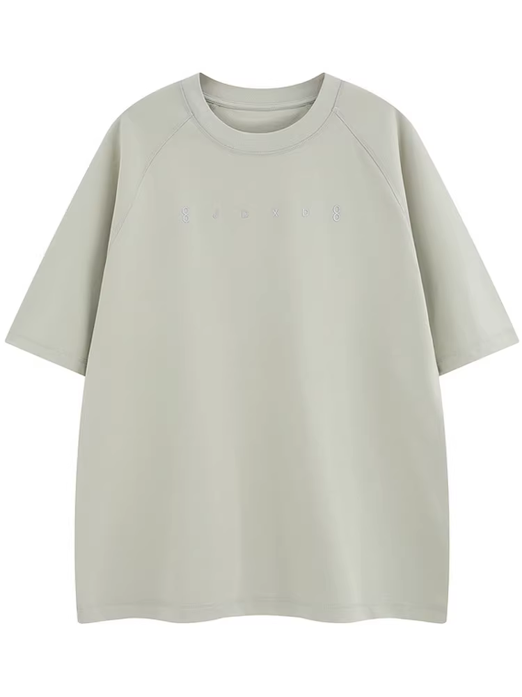 From Mars Time Changes Niche Thiết kế chữ tối giản Áo thun ngắn tay dáng rộng thông thường hàng đầu mùa hè