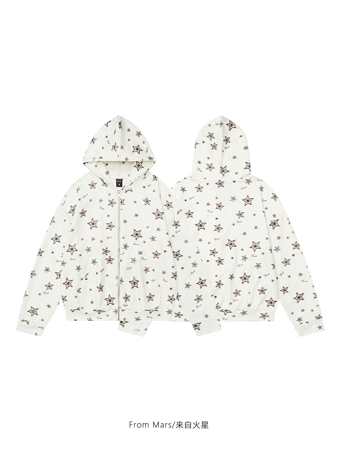 Từ sao Hỏa Hãy nói với tôi sự thật, áo hoodie có mũ trùm đầu in hình ngôi sao
