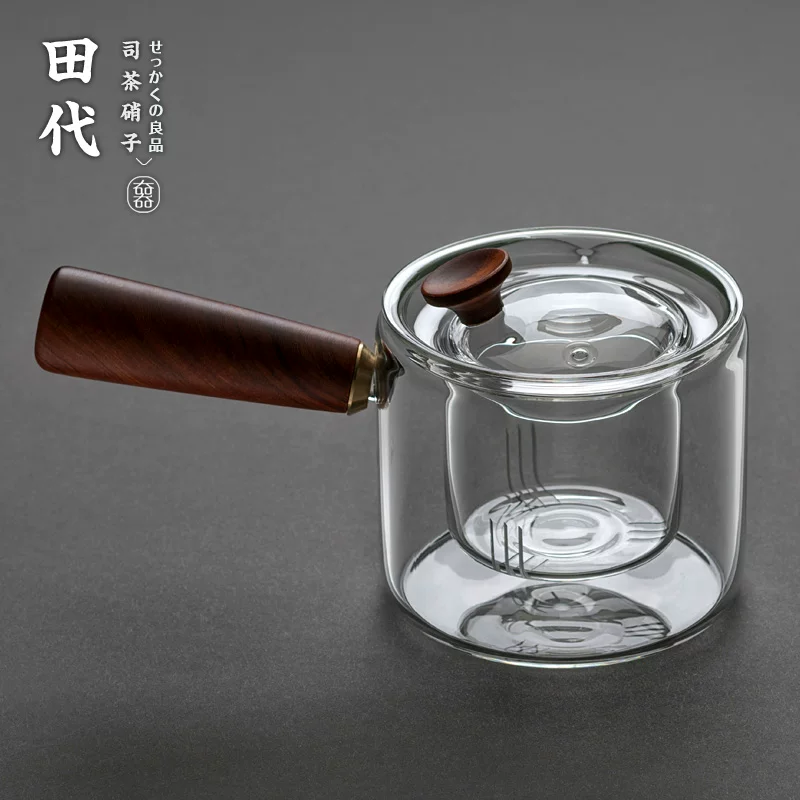 Bình pha trà thủy tinh Tada Bộ trà Kung Fu phong cách Nhật Bản có bộ lọc Văn phòng cao cấp Bếp điện bằng gốm Ấm trà