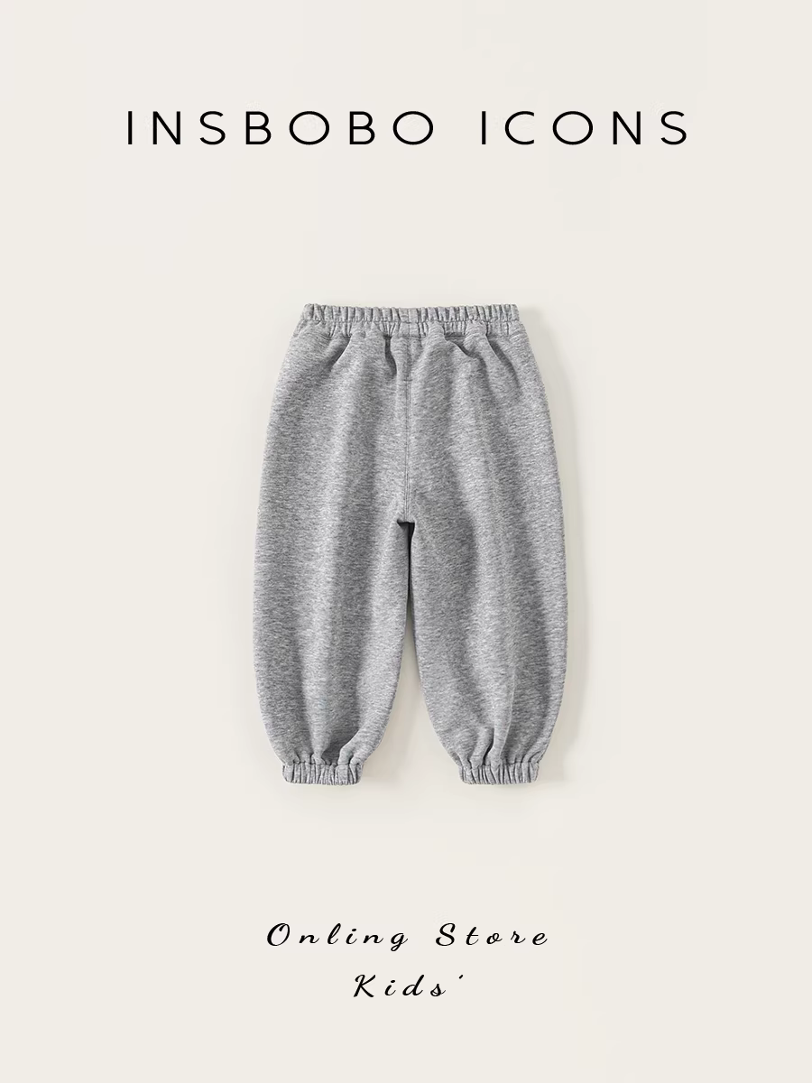 Quần INSbobo nữ bé gái thu đông 2025, quần thể thao thời trang mới cho bé gái, quần jogger thời trang xuân thu trẻ em