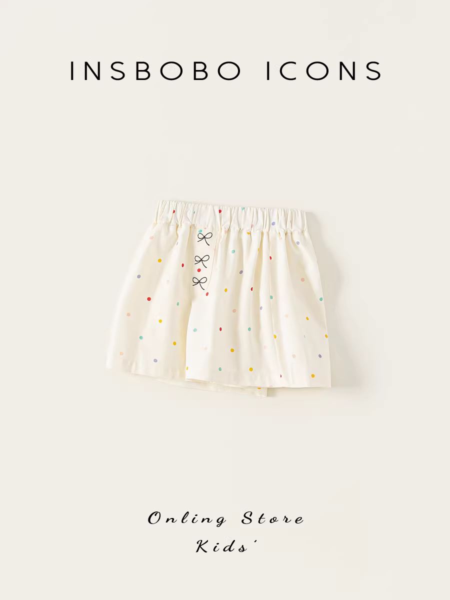 Quần bé gái INSbobo 2025, quần đùi hè mới cho bé gái, quần trẻ em thường ngày, quần trẻ em thời trang, quần áo trẻ em mùa hè
