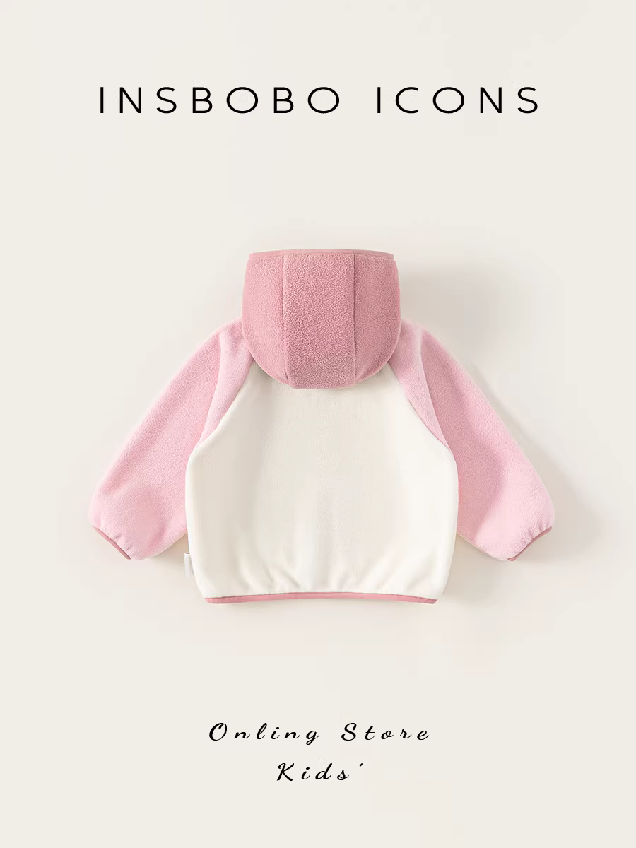 Áo khoác ngoài INSbobo cho bé gái Thu Đông 2025 kiểu mới, áo len len trẻ em cho bé gái, thời trang xuân thu