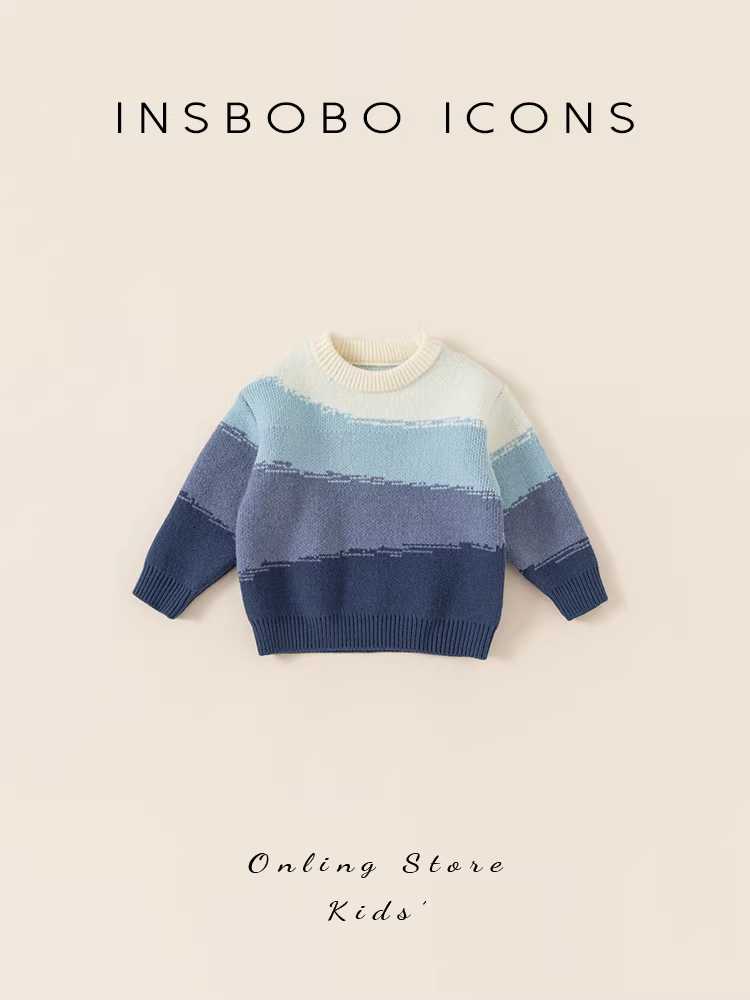 Áo len trẻ em, áo len bé trai, kiểu xuân thu, quần áo thu bé gái, hàng dệt kim mới 2025, áo lót trẻ sơ sinh, quần áo trẻ em thời trang