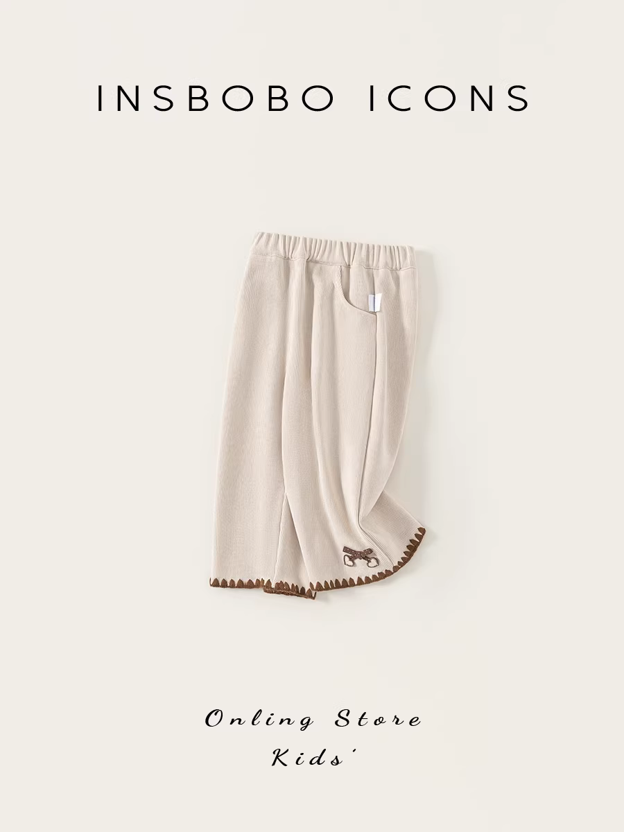 Quần dài bé gái INSbobo thu đông 2025 kiểu mới quần bé gái mặc thường ngày xuân thu thời trang trẻ em